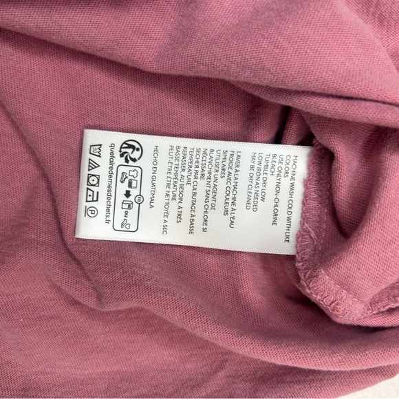 NWT Free People We The Free Long Sleeve Tee Mauve Blossom Size XS - Picture 7 of 10